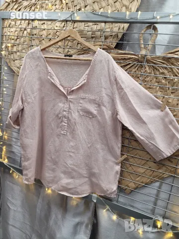 ЛЕНЕНА риза,  пепел от рози-> L/ XL, снимка 1