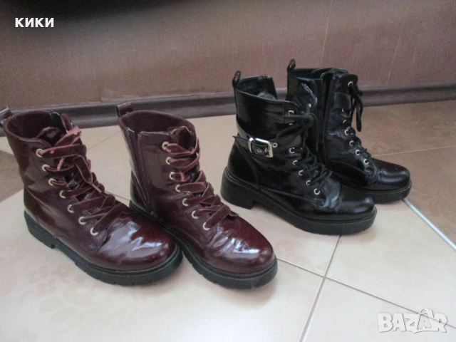 Дамски боти естествен велур/Боти НМ