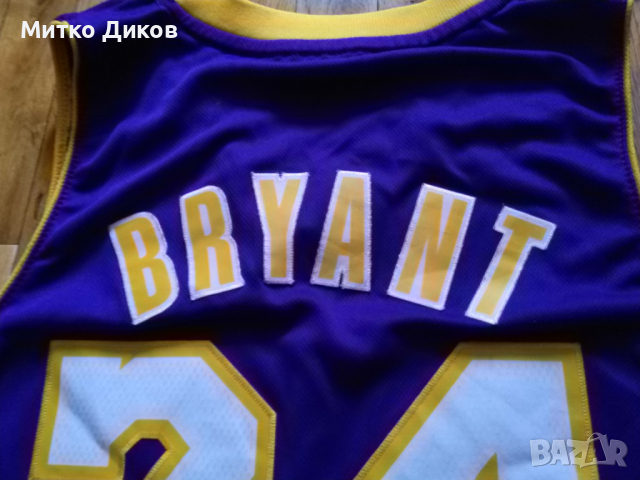 Kobe Bryant #24 Los Angeles Lakers NBA маркова баскетболна тениска  оригин.Adidas размер M lenght +2, снимка 8 - Баскетбол - 44797385