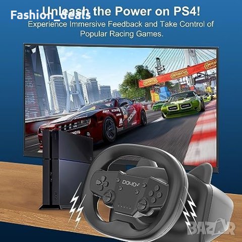 Нов Безжичен волан Race Games Wheel за Nintendo Switch Android iOS, снимка 2 - Аксесоари - 42323582