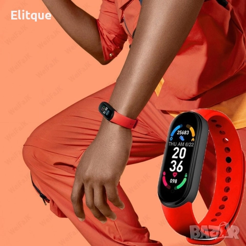 Спортна bluetooth смарт гривна с крачкомер, мониторинг на пулс и кислород в кръвта - ЧЕРЕН, снимка 9 - Смарт гривни - 52787641