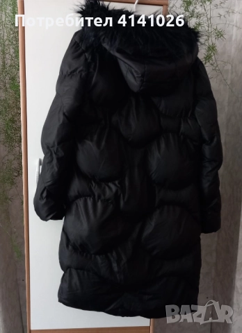 Дълго дамско дълго зимно яке, снимка 2 - Якета - 51604005