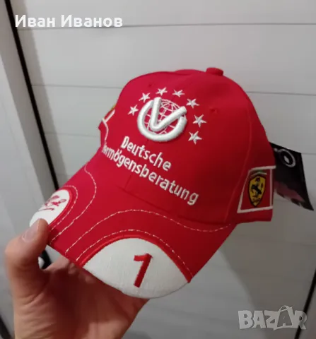 Оригинална шапка на Михаел Шумахер с автограф, снимка 2 - Фен артикули - 50399034