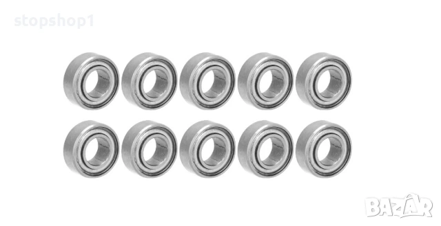 Комплект от 10 сачмени лагера MR84ZZ, 4x8x3 mm, стомана, двойно уплътнени, снимка 2 - Аксесоари и консумативи - 53863051