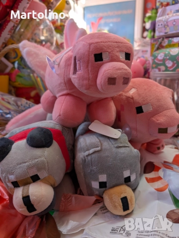 Нова плюшена играчка Майнкрафт крава, снимка 8 - Плюшени играчки - 52859694