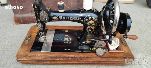 Стара шевна машина Gritzner, снимка 2 - Антикварни и старинни предмети - 49313993