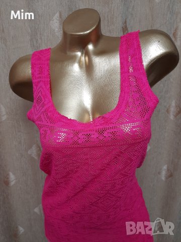 М Наситено розова, еластична рокля на фигури , снимка 6 - Рокли - 39724060