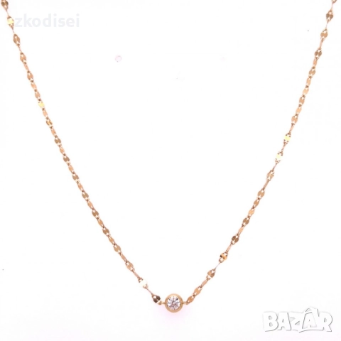 Златно колие 1,21гр. 46,8см. 14кр. проба:585 модел:33606-6, снимка 1