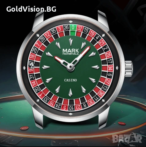 Мъжки часовник Mark Fairwhale – CASINO + ПОДАРЪК, снимка 4 - Мъжки - 53179239