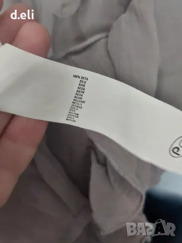 Marc Cain Original Size XL/ Intimissimi Size L 100% Коприна Издължена риза, снимка 5 - Ризи - 50056611