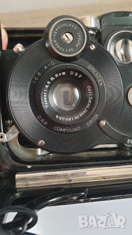 СТЕРЕО ФОТОАПАРАТ IDEAL 651, ОБЕКТИВ CARL ZEISS JENA TESSAR, DRGM  -1910 година, снимка 7 - Антикварни и старинни предмети - 41637748