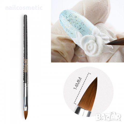 ПРОФЕСИОНАЛНА ЧЕТКА ROSALIND ЗА АКРИЛ И ДЕКОРАЦИИ, снимка 2 - Продукти за маникюр - 36012952