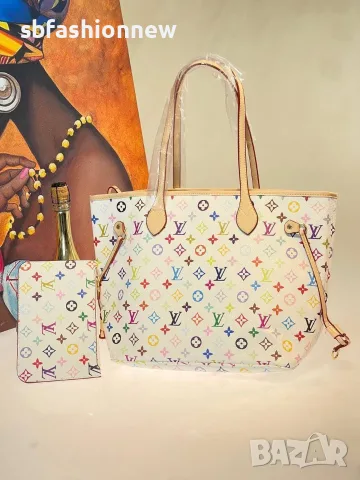 Louis Vuitton Neverfull medium size, снимка 8 - Чанти - 55759874