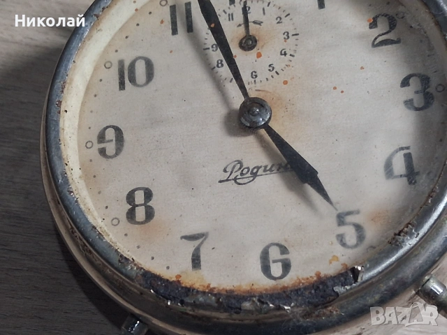 Стар Будилник Настолен Часовник Родина, снимка 18 - Антикварни и старинни предмети - 53817359