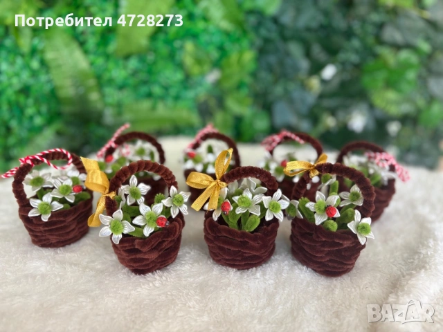 Мартенички вилички, лъжички и кошнички, снимка 10 - Български сувенири - 53368202