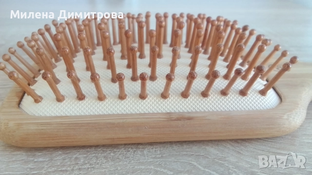 Оригинална бамбукова четка Olivia Garden, снимка 8 - Продукти за коса - 50786415