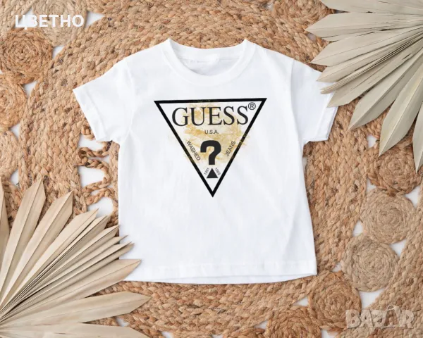 Дамски, мъжки, детски тениски с принт GUESS , снимка 2 - Тениски - 48648565