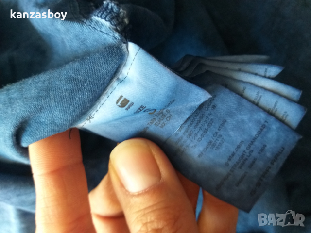 g-star adisyon straight granddad t wmn - страхотна дамска блуза КАТО НОВА, снимка 11 - Блузи с дълъг ръкав и пуловери - 36357907