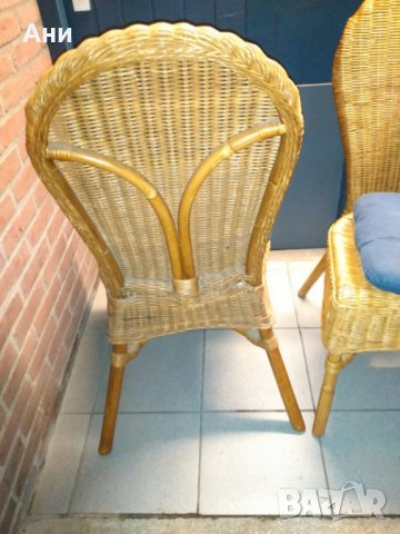 Ратанови столове, снимка 2 - Столове - 36017577