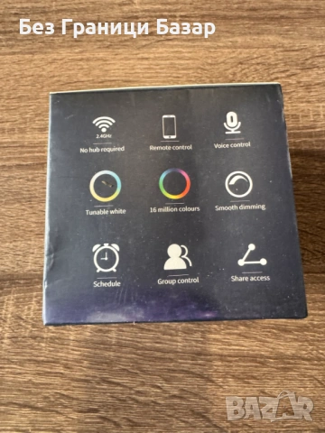 Нови 4 броя комплект Интелигентна LED крушка E14 RGB 40W с гласов контрол и приложение, снимка 3 - Крушки - 53204744