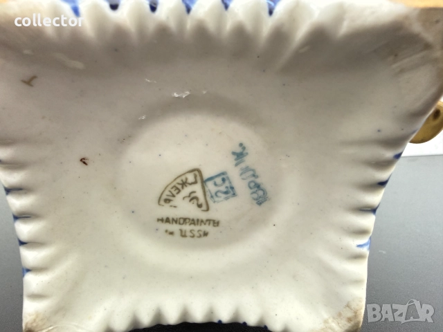 Винтидж порцеланов самовар "Гжел". №7716, снимка 7 - Колекции - 52738626