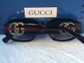 GUCCI с лого 1:1 дамски слънчеви очила елипса 2 цвята овални кръглин, снимка 12