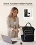 Нова Стилна дамска раница LOVEVOOK 15.6", джоб против кражба, лента за куфар, снимка 3