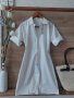Дълга бяла риза тип рокля, снимка 1 - Ризи - 41647400