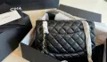 Chanel Дамска Черна Кожена Чанта Код DST78, снимка 2