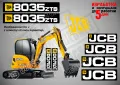 JCB 8026cts стикери надписи, снимка 4