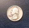 Quarter Dollar 1954 D.,Сребро!, снимка 1 - Нумизматика и бонистика - 44177867