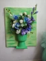 Картина с 3д цветя 40на 50см , снимка 1