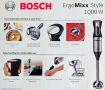 Пасатор BOSCH ErgoMixx Style 1000W MS64M6170 сет с чопър, бъркалки, купа и приставка за лед. Инокс., снимка 3