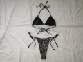Нов комплект дамски бански от две части с блестящи пайети р-р M, снимка 17