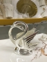 Метален салфетник Лебед -  със сребърно покритие, снимка 1 - Други - 36081759