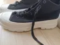 Дамски високи кецове от плат с връзки , снимка 4