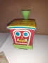 Стара механична играчка МУЗИКАЛЕН ВЛАК с релси СССР, снимка 5