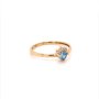 Златен дамски пръстен 1,42гр. размер:57 14кр. проба:585 модел:20045-2, снимка 2
