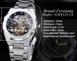 Механичен часовник FORSINING Tourbillon - Skeleton Diamond хомидж на Audemars Piguet Royal Oak, снимка 8