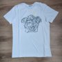 Тениска Versace Медуза в бяло и сребристо, снимка 1 - Тениски - 31334081