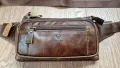 Мъжка чанта през рамо от естествена кожа. Бъбрек, снимка 12