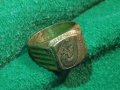 КРАСИВО ОРНАМЕНТИРАН Златист Пръстен стар бронзов РЪЧНА ИЗРАБОТКА 58181, снимка 9