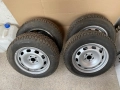 4бр Зимни гуми с железни джанти 185/65/15 5х100 15 5x100, снимка 1