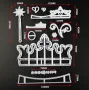 сет Принцеса корона магическа пръчка пластмасови резци форми украса фондан торта печат форма резец , снимка 2