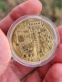 Позлатена Bitcoin монета, снимка 2