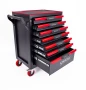 Празен шкаф за инструменти със 7 чекмеджета StahlMayer Red Line, снимка 3