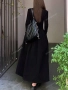 Дълга черна рокля, снимка 4