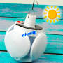 СОЛАРНА  ТУРИСТИЧЕСКА ЛАМПА С КУКА SOLAR LED LAMP 2029, снимка 9