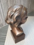 26см-5кг статуетка-бюст/френска бронзова скулптура/фигура на момиче, снимка 4