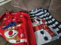 Коледен пуловер+коледна блуза 128-134, снимка 1 - Детски пуловери и жилетки - 38917264